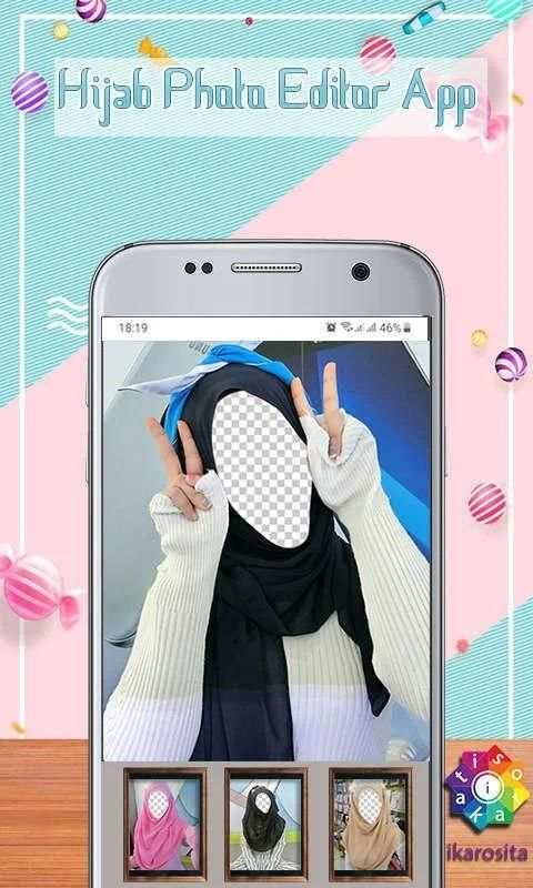 Hijab Photo Editor App स्क्रीनशॉट 4