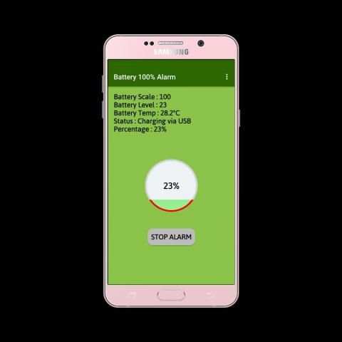 Battery 100% Alarm screenshot 1