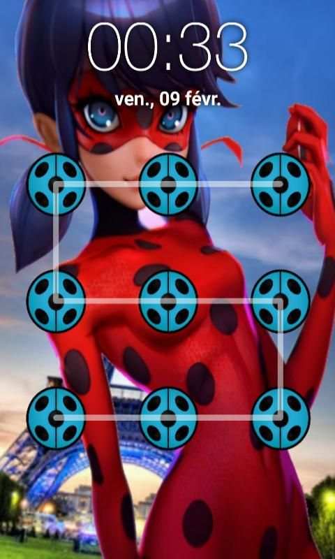 Ladybug Pattern Lock Screen screenshot 4