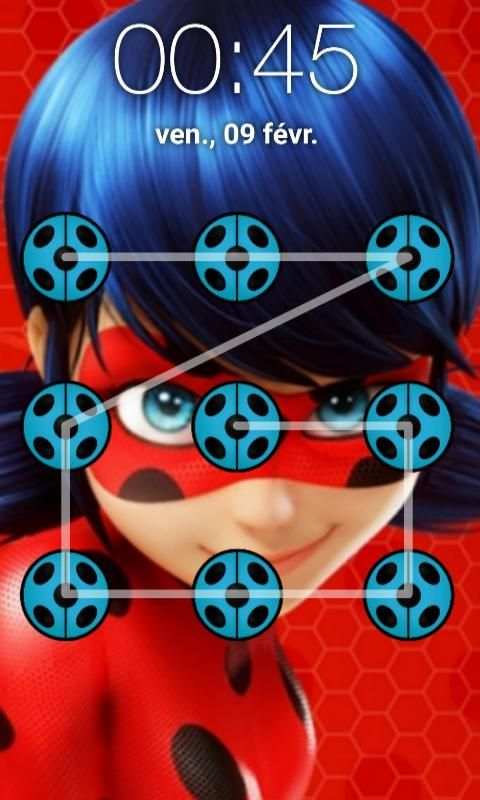 Ladybug Pattern Lock Screen screenshot 1