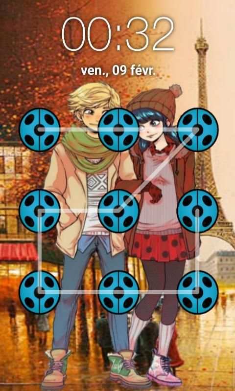 Ladybug Pattern Lock Screen screenshot 2