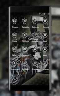 Tech theme wallpaper canon camera black metal screenshot 3