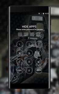 Tech theme wallpaper canon camera black metal screenshot 2