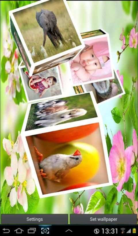 3D Photo Cube Live Wallpaper स्क्रीनशॉट 6