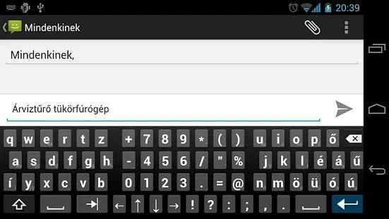 Magyar AnySoftKeyboard screenshot 2