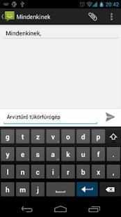 Magyar AnySoftKeyboard screenshot 1
