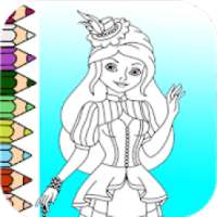 coloring princess & Animal Book on 9Apps