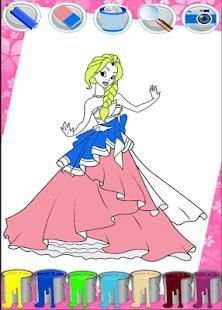 coloring princess & Animal Book скриншот 3