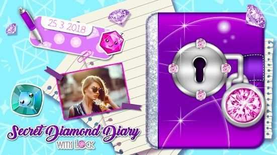 Secret Diamond Diary with Lock स्क्रीनशॉट 5