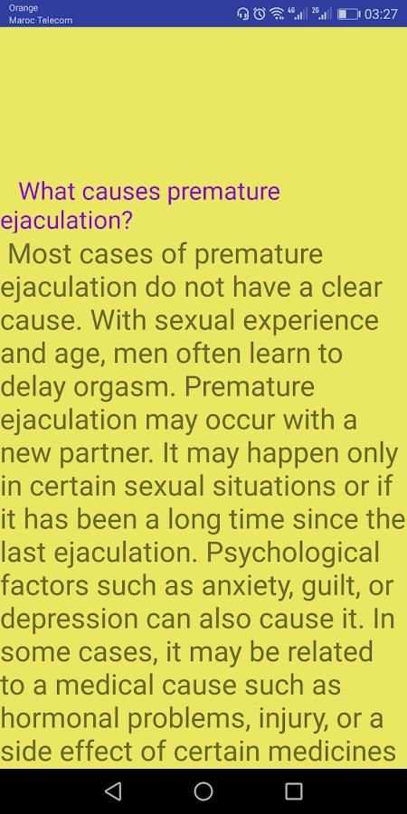 premature ejaculation स्क्रीनशॉट 4