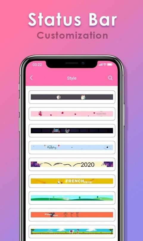 Notification Bar Customization -Status Bar Changer screenshot 3