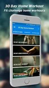 Home Workouts - No Equipment 2018 स्क्रीनशॉट 4