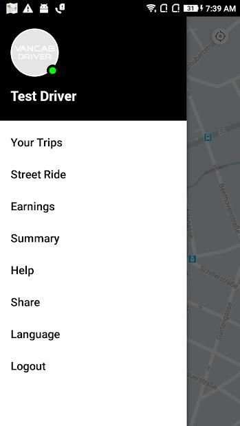 Vancab Driver screenshot 1