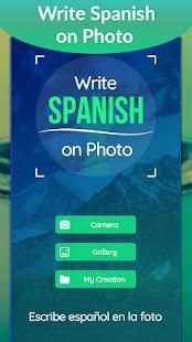 Write Spanish on Photo :Escribe español en la foto screenshot 7