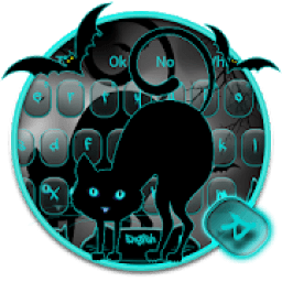 ikon Keyboard Blue Dark Eye Cat