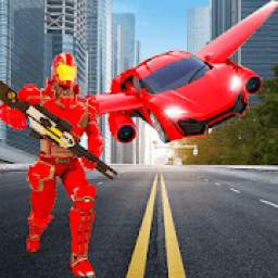 Fly Robot Car Transformer : Superhero Games 2020