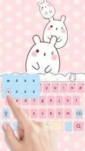 Pink Kitty Keyboard screenshot 2