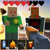 Zombie Pixel Survival : Craft Battle Royale.io logo