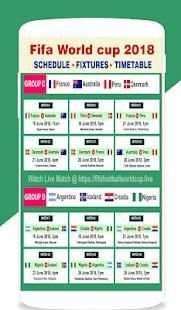 FIFA World Cup 2018 Time Table screenshot 7