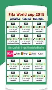 FIFA World Cup 2018 Time Table screenshot 5