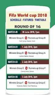 FIFA World Cup 2018 Time Table screenshot 4