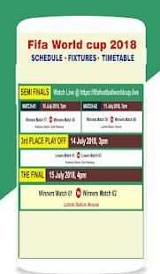FIFA World Cup 2018 Time Table screenshot 1