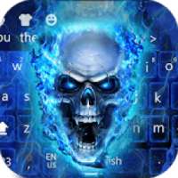 Flaming Skull Keyboard Theme