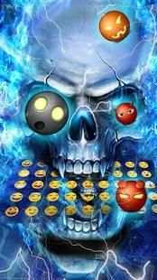 Flaming Skull Keyboard Theme screenshot 1