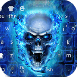 ikon Flaming Skull Keyboard Theme