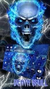 Flaming Skull Keyboard Theme screenshot 3