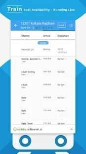 Train Seat Status Info >> Indian Rail Train Info screenshot 4