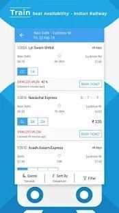 Train Seat Status Info >> Indian Rail Train Info screenshot 5