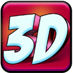 3D Text Art - Design Font Logo आइकन