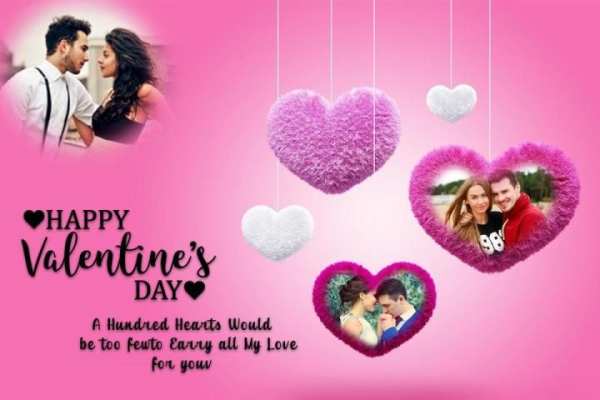 Valentine Day Photo Frame - Romantic Photo Editor screenshot 1