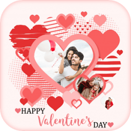 ikon Valentine Day Photo Frame - Romantic Photo Editor