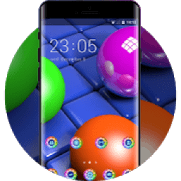 Emotion theme wallpaper balls cubes structure 3d आइकन