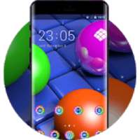 Emotion theme wallpaper balls cubes structure 3d