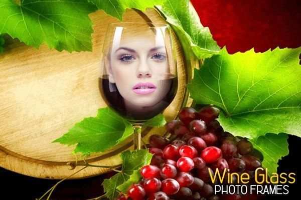 Wine Glass Photo Frames Editor स्क्रीनशॉट 2