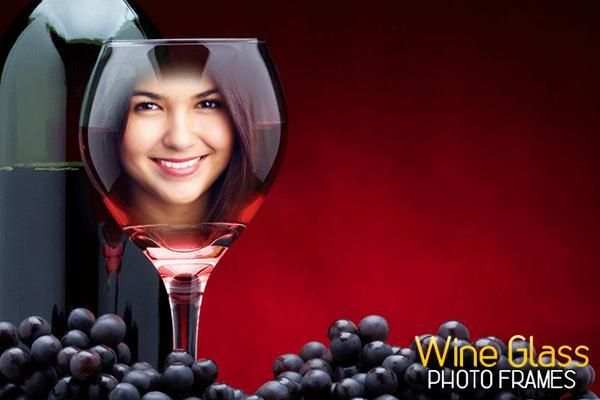 Wine Glass Photo Frames Editor स्क्रीनशॉट 1