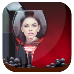 ikon Wine Glass Photo Frames Editor