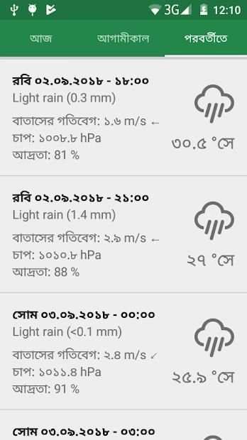 আবহাওয়া বার্তা 7 تصوير الشاشة