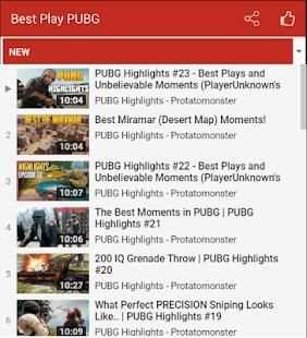 BEST PLAY VIDEO PUBG 2018 screenshot 2