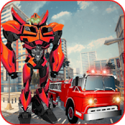 Robot Fire Truck Transforming Robot City Rescue आइकन