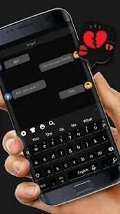 Classic Black Keyboard Theme screenshot 2