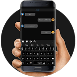 ikon Tema Keyboard Hitam Klasik