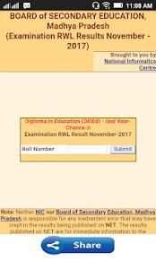 MP Board Result 2018 screenshot 2