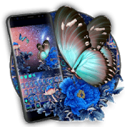 ikon Starry Blue Flower Keyboard