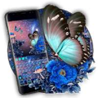 Starry Blue Flower Keyboard