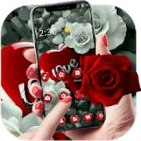 White Rose Love Theme on 9Apps