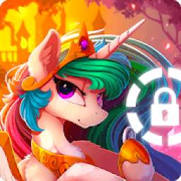 Little Pony Magic Princess Art Screen Lock Security 1.0